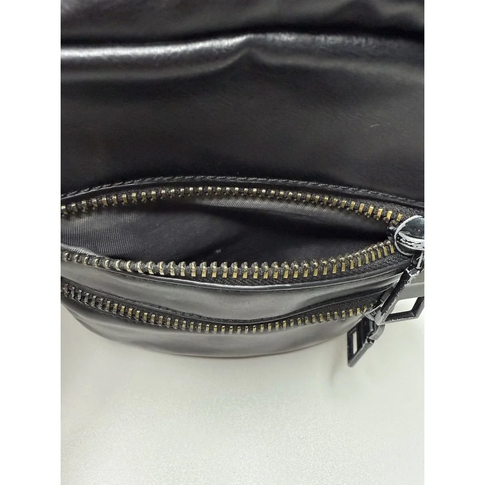 Zara Man Black Crossbody Messenger Bag 7x8